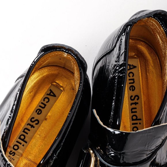 Acne Studios Kerin Patent Leather Loafer Boot - Picture 8 of 8